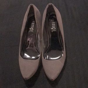 Faux Suede Platform Stiletto- Size 9